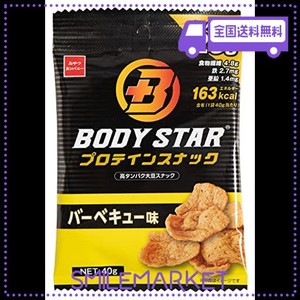 おやつカンパニー BODYSTAR プロテインスナックバーベキュー味 40G×12袋