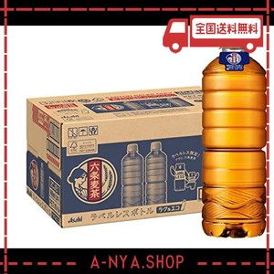 アサヒ飲料 六条麦茶 ラベルレスボトル 660ML×24本 [お茶] [ノンカフェイン]