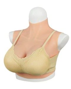 [PEIKEY] シリコンバスト 女装 コスプレ 人工乳房 シリコン胸 変装コスチューム リアルな揺れ もち肌 フリーサイズ Gカップ ゲル充填・白
