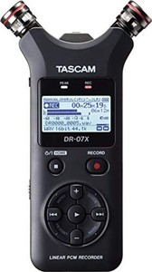 TASCAM タスカム DR-07X USB オーディオインターフェース搭載 ステレオ リニアPCMレコーダー ハンディレコーダー USBマイク YOUTUBE ASMR