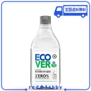 エコベール ゼロ 食器用洗剤 ボトル 本体 450ML (無香料・無着色) ECOVER キッチン 台所洗剤 油汚れ まとめ買い