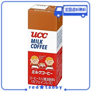 UCC 液体 ミルクコーヒー カフェインレス (紙パック) 200ML×24本