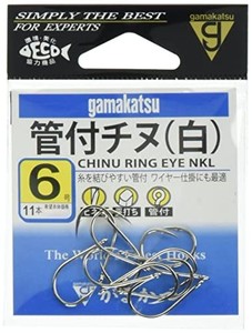 がまかつ(GAMAKATSU) カン付チヌ フック 白 2号 釣り針