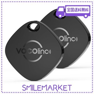 VOCOLINC KEY FINDER エアタグ 紛失防止タグ(2個セット) APPLEの「探す」 (IOSのみ対応), スマートタグ 忘れ物防止 タグ 超薄(0.75 CM) B