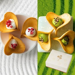 KINEEL ルフル16個入（バニラ・抹茶）各8個入 / 京都 洋菓子 焼菓子 ハート お花の形のラングドシャ スイーツ ギフト お中元 御中元 お菓