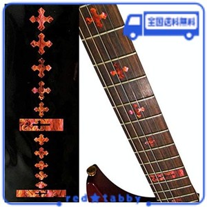 JOCKOMO クロス アバロンRED ギターに貼る インレイステッカー