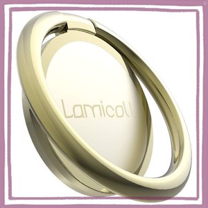 LOMICALL スマホリング 4MM 薄い 180度 360度回転式 :携帯電話 リングホルダー, 携帯リング 指輪型 薄 ホールドリングスタンド, フィンガ