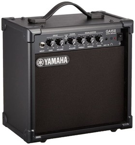 ヤマハ YAMAHA ギターアンプ GA15II ドライブ&クリーンの2チャンネル仕様 練習用に最適な小型アンプ AUX IN機能を使ってセッション形式で