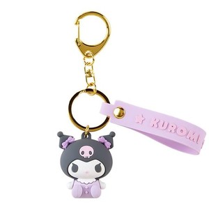 サンリオ 立体キーホルダー キーホルダー クロミ クロミちゃん KUROMI 4.4×3.5×3CM キャラクター 182354 SANRIO