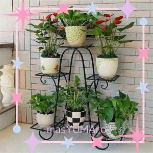 フラワースタンド 6 段 室内/屋外 フラワースタンド アイアン ハート型 金属 園芸ラック プランタースタンド ガーデンラック 大型 植物スタンド 花棚 盆栽スタン フラワースタンド 木製 園芸ラック プランタースタンド 6段 花台 観葉