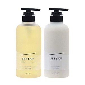 【セット品】see/saw（シーソー）ヘア＆スキャルプシャンプーb × ヘアトリートメントb 500ml/500g