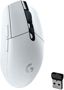 LOGICOOL G ロジクール G ゲーミングマウス ワイヤレス G304 ホワイト HERO センサー LIGHTSPEED 無線 99G 軽量 G304RWH 【 ファイナルフ