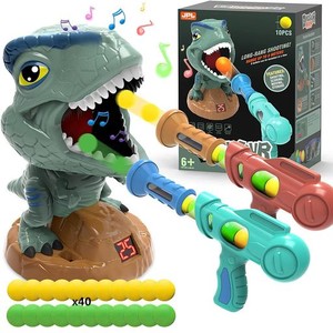 KABEILA 恐竜 おもちゃ 男の子 プレゼント シューティングゲーム ポッパーガン 誕生日 プレゼント クリスマス 移動射撃ターゲット 的あて
