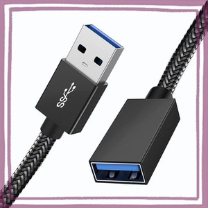 USB 延長ケーブル 3M POPOLIER 【USB3.1 GEN 1】 5GBPS 高速データ転送 USB A(オス)-A(メス) USB延長コード ナイロン編み製 取り回しやす