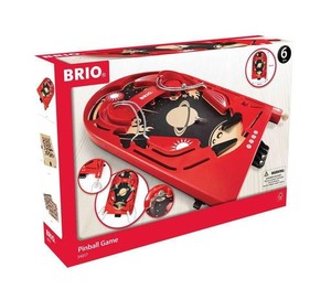 BRIO (ブリオ) ピンボールゲーム レッド [全4ピース] 対象年齢 6歳~ (木のおもちゃ 知育玩具 ボードゲーム) 34017