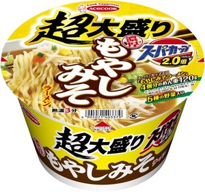 エースコック 超大盛りスーパーカップ2.0倍 濃厚もやしみそラーメン 164G ×12個