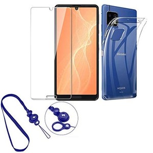 「3IN1」AQUOS SENSE4/AQUOS SENSE5G SHG03 ガラスフィルム フィルム 強化フィルム 液晶保護フィルム 貼り付け簡単 2.5Dラウンドエッジ 