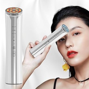 美顔器 【2023新登場・一台16役】RF美顔器 高周波美顔器 EMS微電流 4光LED搭載 温冷ケア 多機能 1台16役 6種類モード 3段階レベル クリア