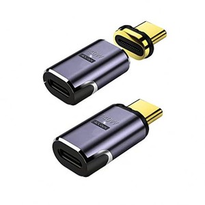 USB-C TYPE Cマグネット変換アダプタ サンダーボルト3 雷電 40GBPS高速データ転送 8K動画転送 24ピン マグネットアダプター 磁石コネクタ