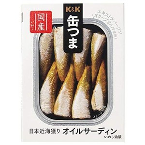 国分 K&K 缶つま 日本近海獲り オイルサーディン×2個 キャンプ アウトドア おつまみ