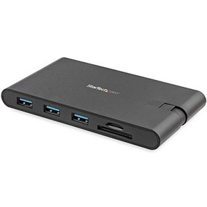 STARTECH.COM USB TYPE-C接続マルチアダプター HDMI/VGA対応ミニドッキングステーション MAC/WINDOWS対応 3X USB 3.0 SD/MICRO SDカード