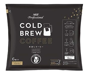 AGF プロフェッショナル コールドブリュー1L用 6袋【 水出しコーヒー 】 【 アイスコーヒー 】