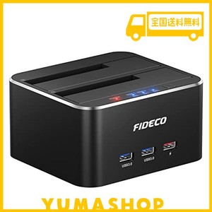 HDDスタンド FIDECO ドッキングステーション USB3.0接続 2.5/3.5インチHDD/SSD SATA I/II/III対応パソコンなしで 外付け オフラインクロ