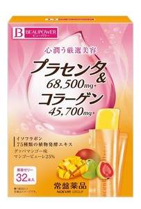 常盤薬品工業 BEAUPOWERプラセンタ・コラーゲン ゼリー32本入り