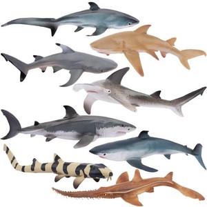 TOYMANY 動物フィギュア 8PCSサメフィギュア 海洋動物フィギュアセット 海洋生物 魚類 海の生き物 リアルな動物模型 サメ好き 人気動物 