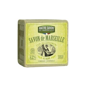 MAITRE SAVON DE MARSEILLE(メートル・サボン・ド・マルセイユ) サボン・ド・マルセイユ オリーブ 300G 石鹸 300グラム (X 1)