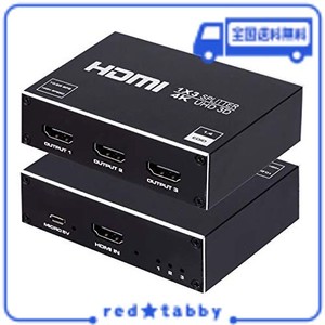 HDMI 分配器 セレクター 1入力3出力 HDMI スプリッター 1X3同時出力 アダプター 1.4 3D 4K 対応 PC XBOX PS4 FIRE TV STICK APPLE TV用