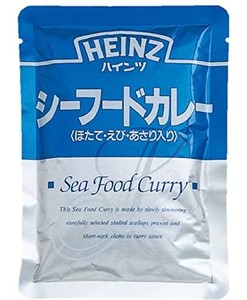 HEINZ(ハインツ) シーフードカレー 【ホタテ/えび/あさり入り】 海鮮カレー ピリ辛 200G×10袋