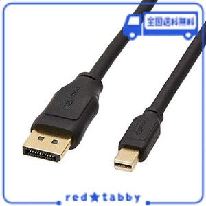 AMAZONベーシック MINI DISPLAYPORT - DISPLAYPORT 変換ケーブル タブレット用 1.8M ブラック