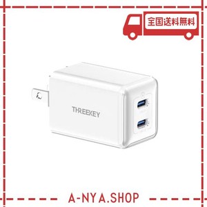 THREEKEY 35W IPHONE 15 充電器 PD充電器 TYPE-C 急速充電 GAN 窒化ガリウム素材使い コンパクトなPD充電器 PPS規格 PD/QC3.0対応 MACBOO