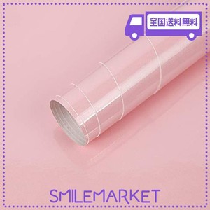 SUMISTICK リメイクシート ピンク ラメ入り 厚手 かわいい 40CMX5Ｍ 壁紙シール ピンク 光沢あり 姫系 はがせる壁紙 ピンク 子ども部屋 D