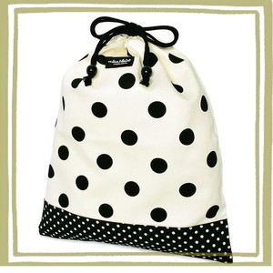 COLORFUL CANDY STYLE 体操服袋 女の子 巾着袋 大 体操服入れ 小学生 お着替え袋 大きめ POLKA DOT LARGE(TWILL・WHITE) N3395300