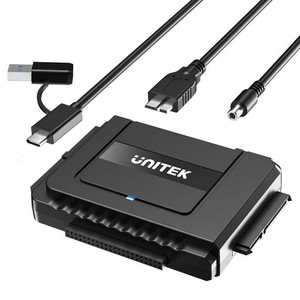 UNITEK USB-A+C IDE SATA 両方対応 USB3.0 ドライブ交換アダプター 2.5/3.5インチHDD SSD 光学ドライブに対応 コンバータ 最大18TB 5GBPS
