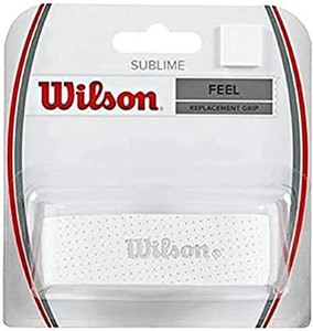 WILSON(ウイルソン) テニス リプレースメントグリップ SUBLIME GRIP(サブライムグリップ) 1個入り ホワイト WRZ4202WH ウィルソン