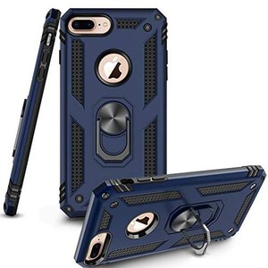 【TGAOLEYD】IPHONE 7 PLUS ケース / IPHONE 8 PLUS ケース リング付き PC 対応 落下衝撃吸収 TPU フルプロテクトデザイン スマホケース 