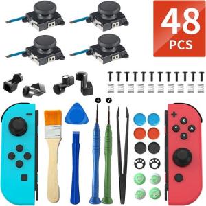 ジョイコン 修理 【48 IN 1 ジョイコン修理セットFOR SWITCH/SWITCH LITE/SWITCH 有機ELモデル】ジョイコン スイッチ 修理キット ジョイ