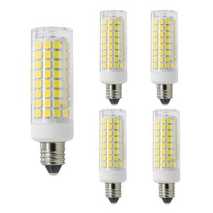E11 LED電球, 可調光, E11 口金,7W 110-120V 730LM,75W-80Wハロゲンランプに相当,全方向広配光, 5個入り (昼白色, E11口金)