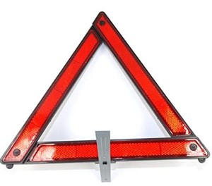 三角停止板 反射板 車 道路標示 緊急 強反射タイプ ケース付き 警告板 リフレクター板 収納ボックス付き