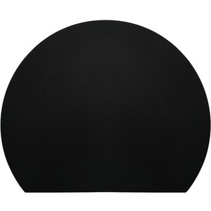 MUAMUA まな板 黒 エラストマー 食洗機対応 丸い 高級耐熱まないた 抗菌 ブラック カッティングボード 約35×29CM 軽い かまぼこ型