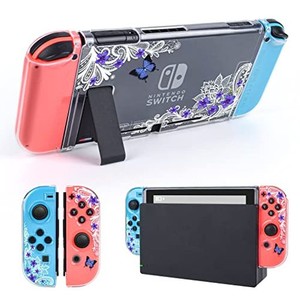 DLSEEGO SWITCH 用 ケース ニンテンドースイッチ SWITCHカバー クリアケース スイッチ ケース 分離式カバー TPU素材 透明スイッチカバー 