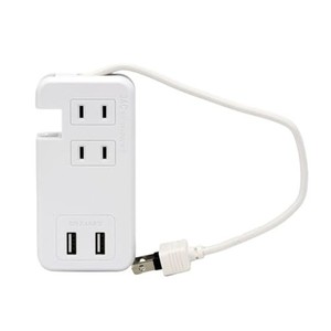 アイメディア USB電源タップ USB-A 2ポート コンセント AC3個口 ケーブル長23CM コンセントタップ 電源 たこあし 延長コード 分岐 コンセ