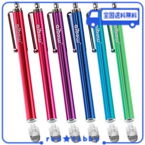 AIBOW タッチペン スタイラスペン IPAD IPHONE スマホ ANDROID タブレット SWITCH 対応 交換式 6本セット 8MM