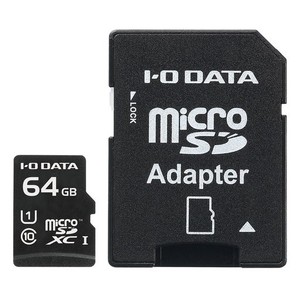 アイ・オー・データ MICROSDカード 64GB UHS-I(スピードクラス1)/CLASS10対応 NINTENDO SWITCH動作確認済 ドライブレコーダー向け ゲーム