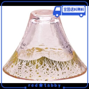 東洋佐々木ガラス 冷酒グラス ピンク 65ML 招福杯 富士山 金さくら 日本製 42085G-ERP