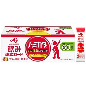 味の素 ノ・ミカタ プラム風味 60本入箱 アミノ酸 アラニン 水なし おいしい しじみ160粒相当のアミノ酸