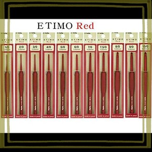 TULIP チューリップ 編み針 『ETIMO RED (エティモレッド) クッショングリップ付きかぎ針 7/0号』
